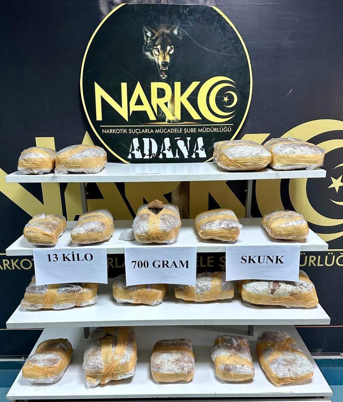 Adana\'da Kamyon Aramasında 13 Kilo Skunk Ele Geçirildi