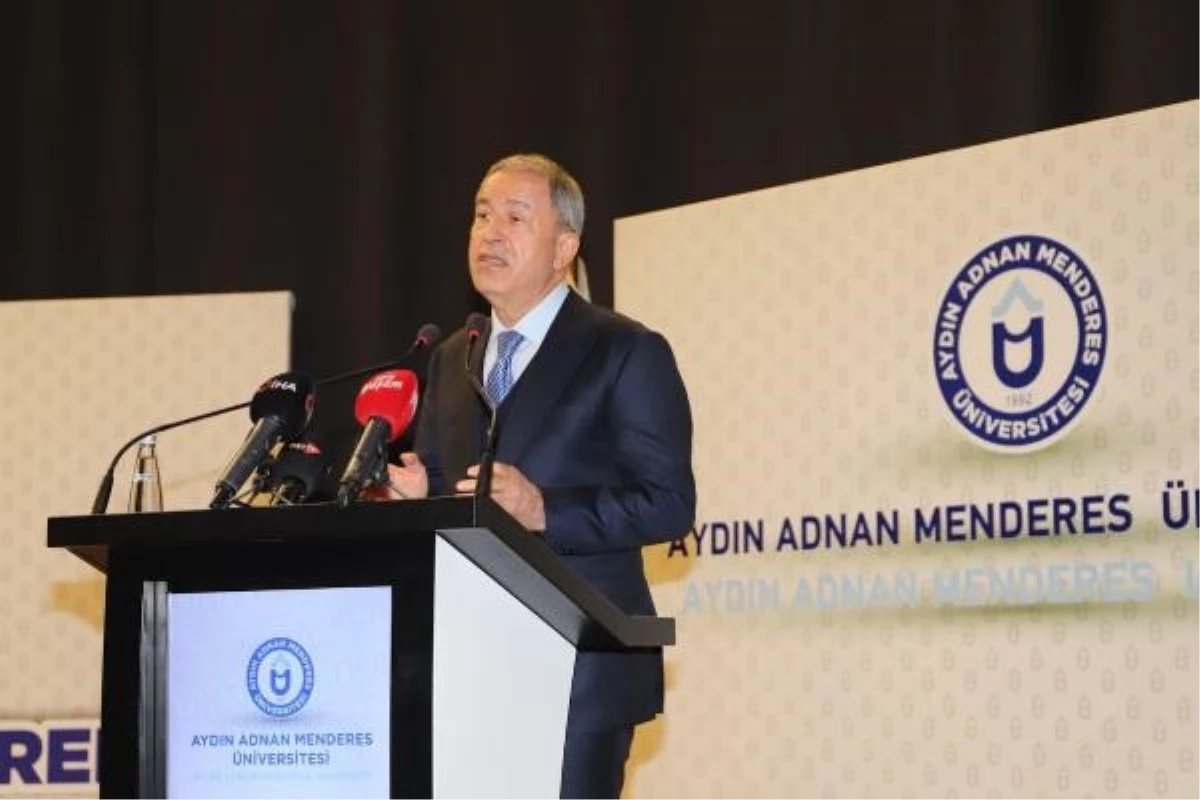 TBMM Milli Savunma Komisyonu Başkanı Hulusi Akar, Aydın Adnan Menderes Üniversitesi\'nde konuştu