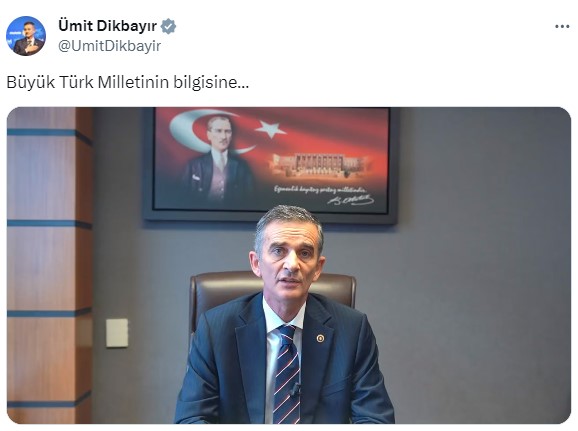 İYİ Partili Ümit Dikbayır istifa kararından vazgeçti: Ben bir haysiyet mücadelesi veriyorum