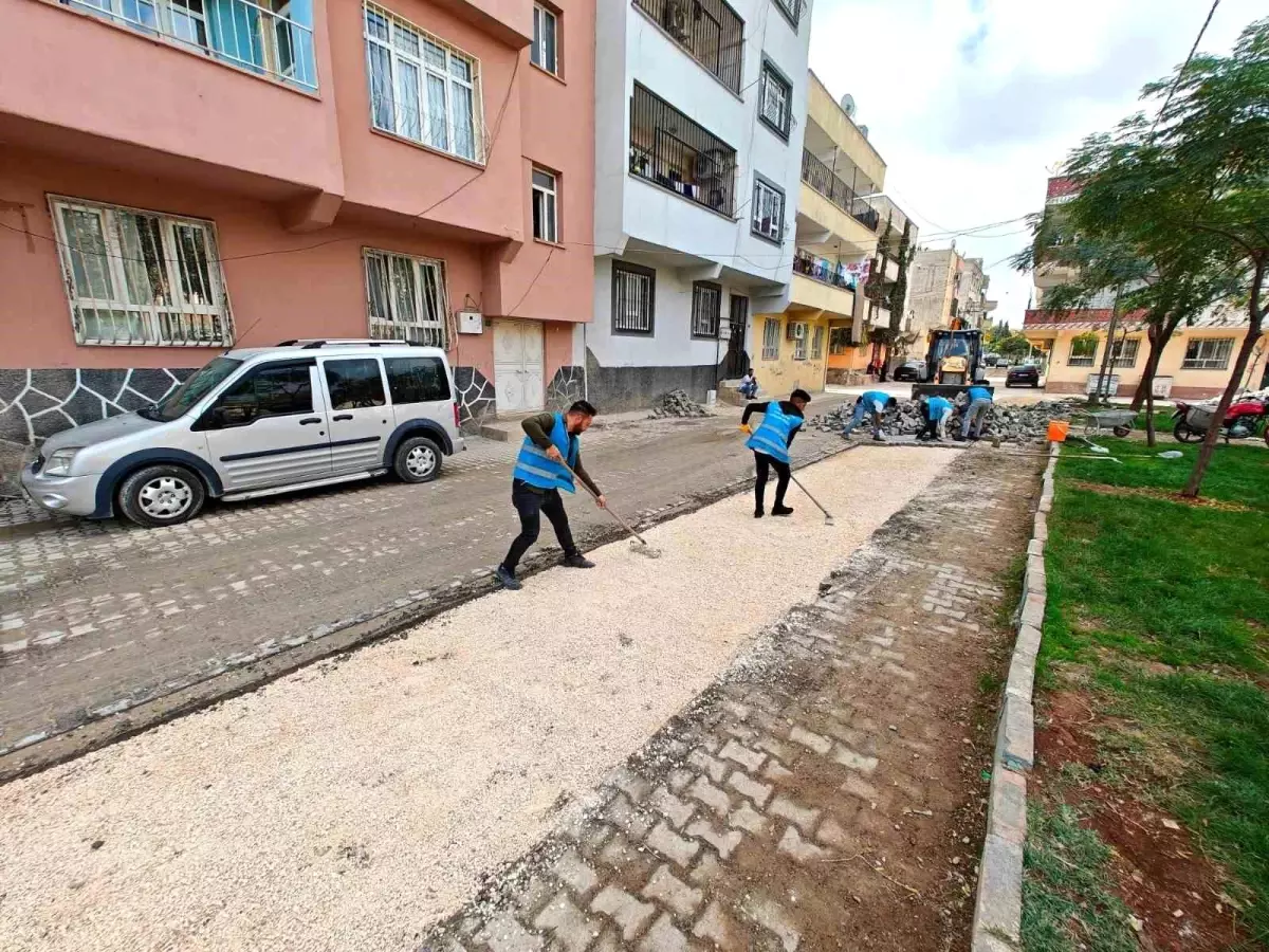 Eyyübiye Belediyesi, doğalgaz çalışmaları sonrası yolları onardı