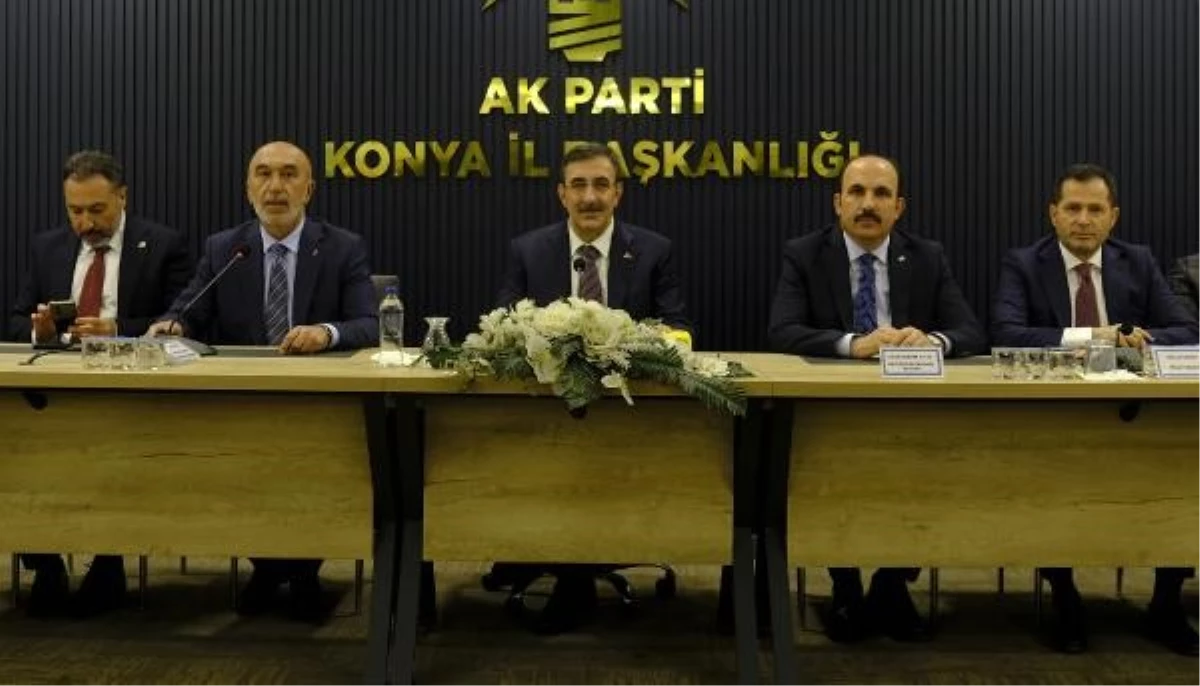 Cumhurbaşkanı Yardımcısı Yılmaz, Konya\'da AK Parti\'lilerle buluştu Açıklaması