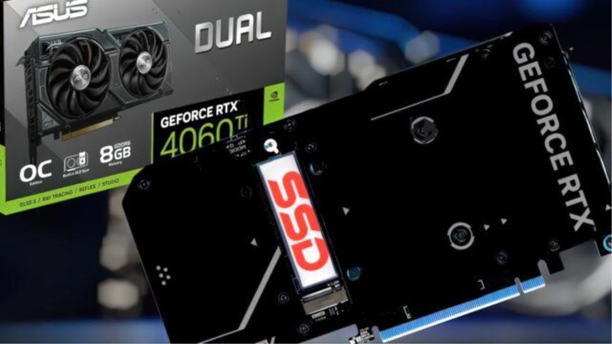 Asus, SSD ile Ekran Kartını Birleştirdi: Dual GeForce RTX 4060 Ti SSD