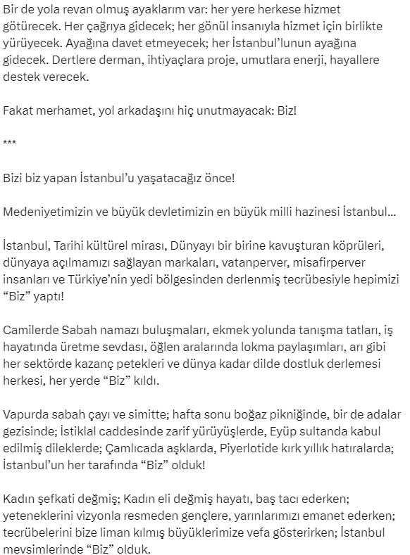 Eski AK Parti Milletvekili Metin Külünk, İstanbul Büyükşehir Belediye Başkanlığı için aday adayı oldu