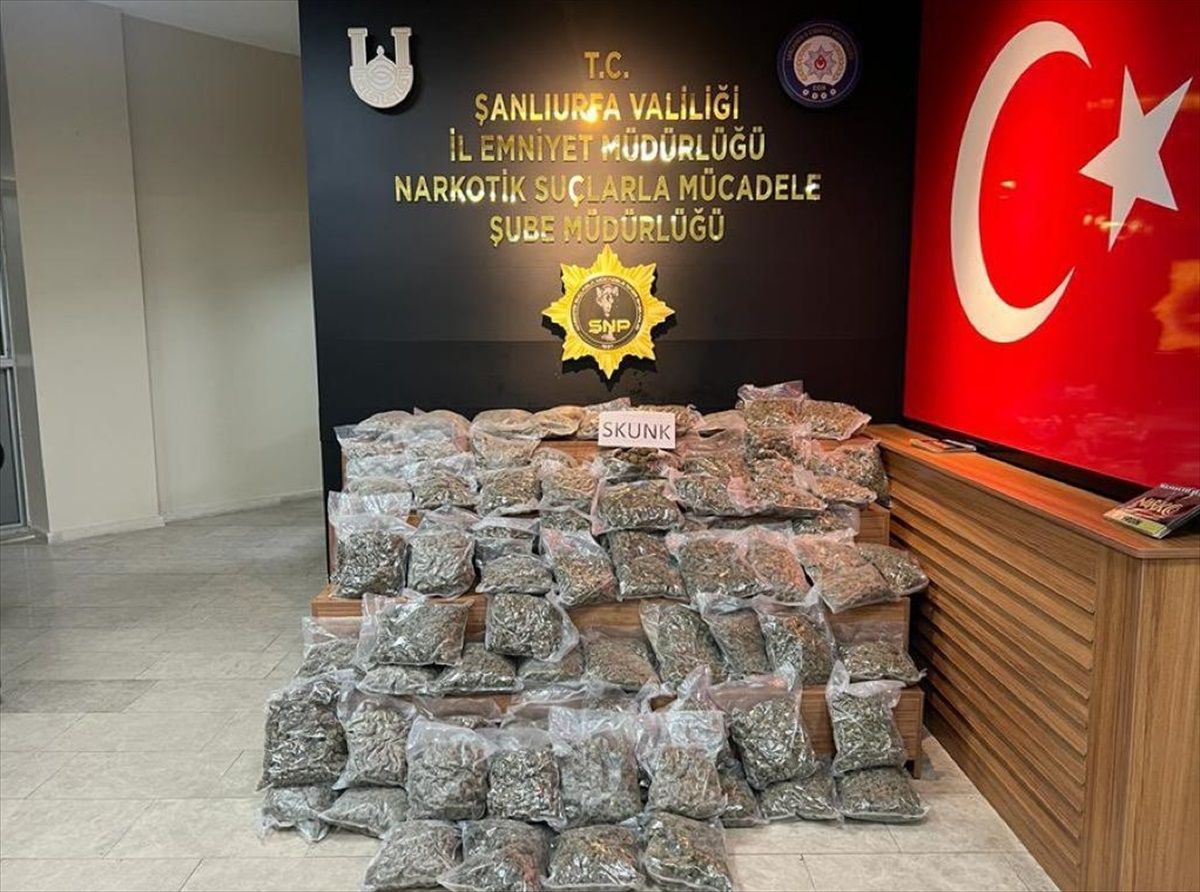 Şanlıurfa\'da 46 Kilo 500 Gram Sentetik Uyuşturucu Ele Geçirildi