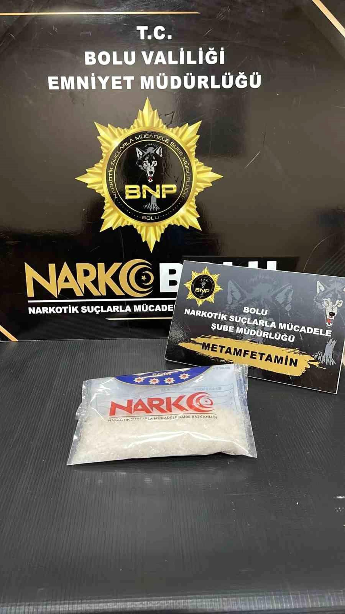 Bolu\'da 152,78 gram metamfetamin ele geçirildi, şüpheli tutuklandı