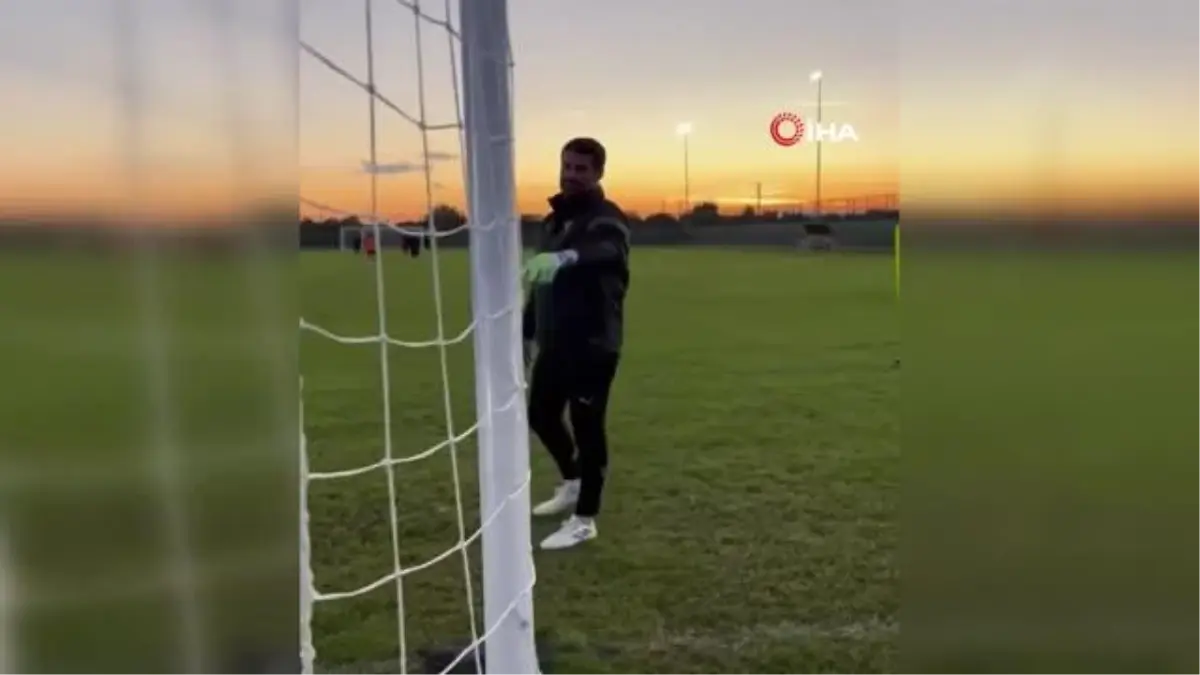 Volkan Demirel, Hatayspor antrenmanında kaleye geçti