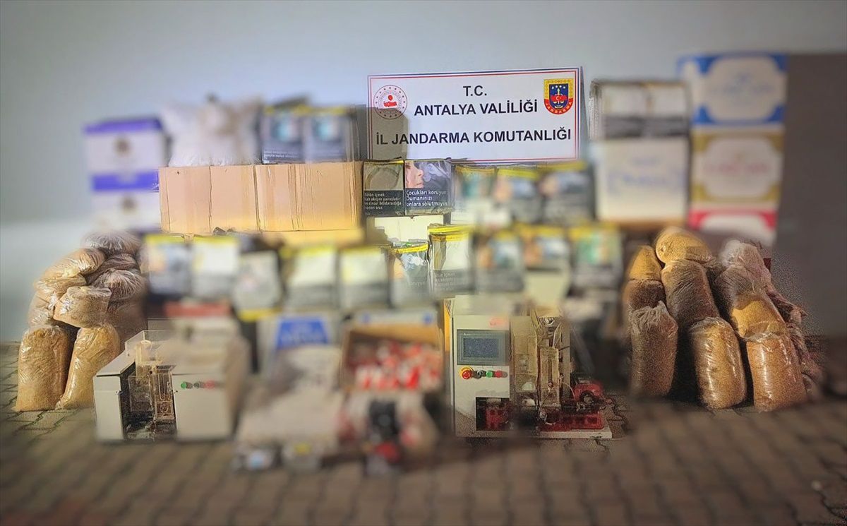 Alanya\'da kaçak sigara operasyonu: Bir şüpheli gözaltına alındı