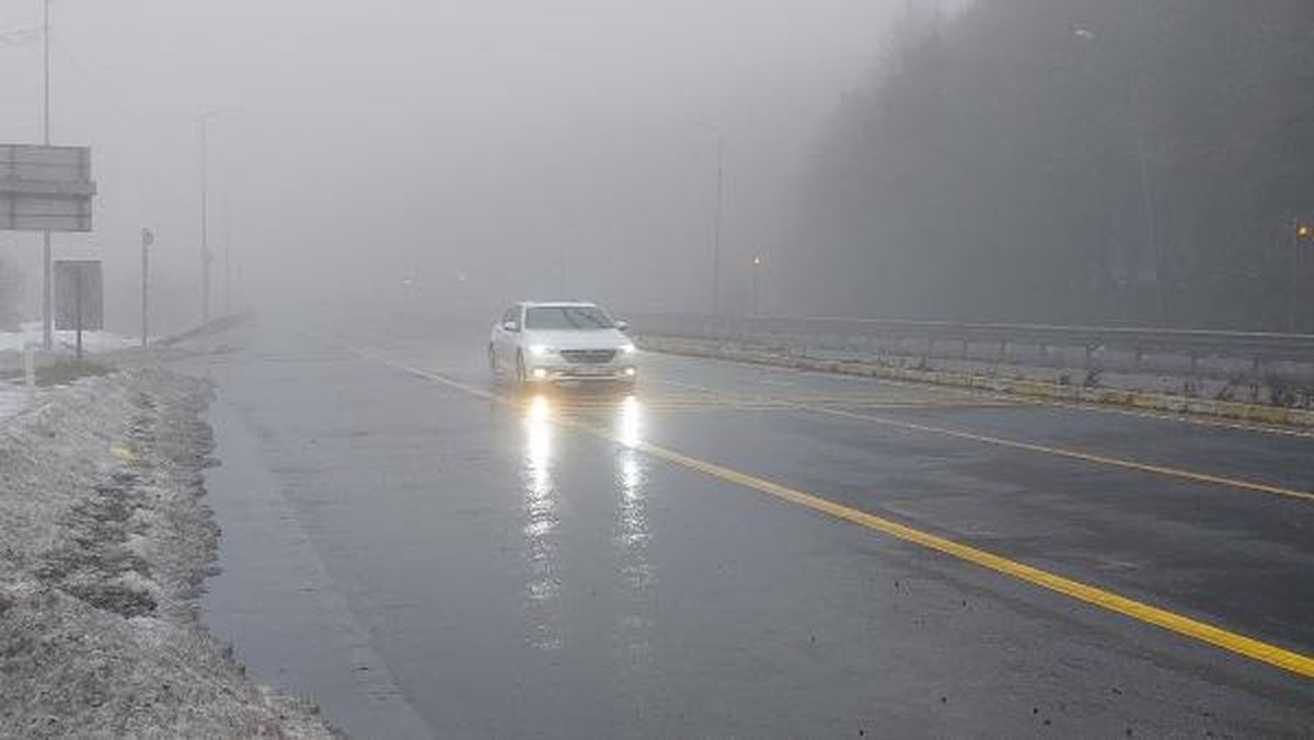 Bolu Dağı'nda Yağmur ve Sis Etkili Oldu