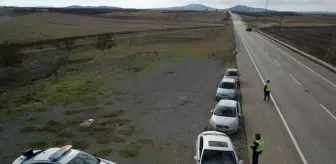 Edirne Jandarma Komutanlığı Keşan-Enez yolunda dron destekli denetim gerçekleştirdi
