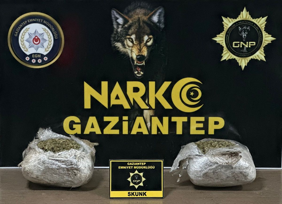 Gaziantep\'te 1,5 kilogram sentetik uyuşturucu ele geçirildi