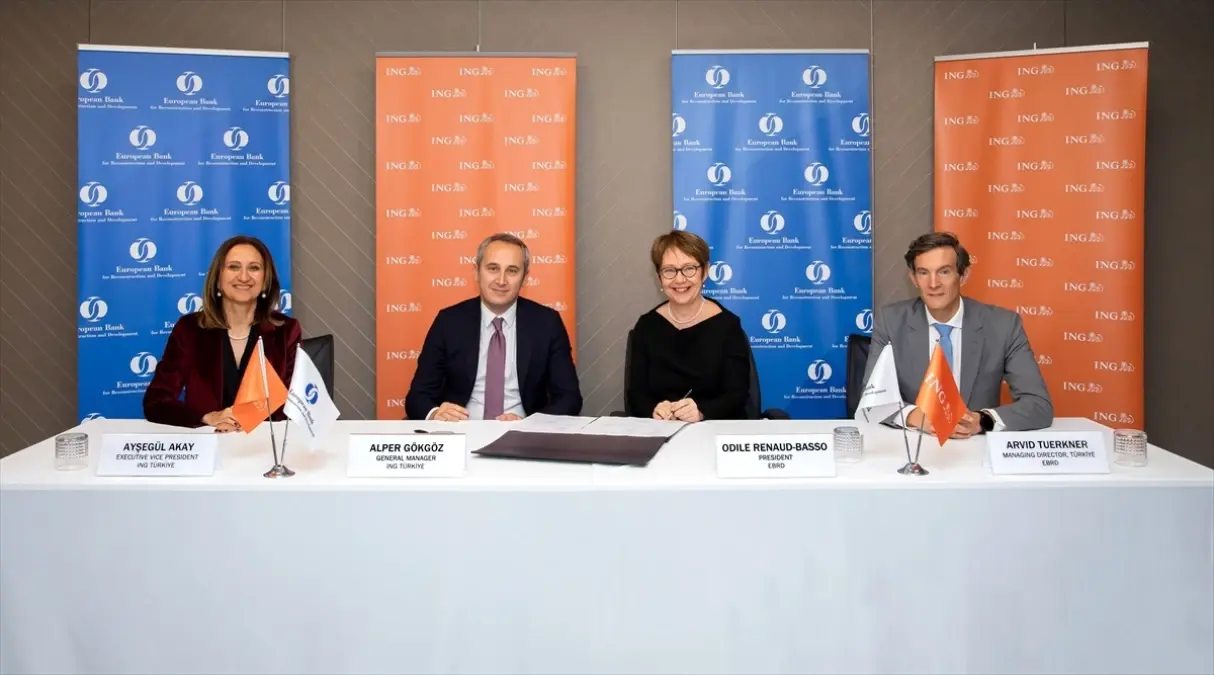 ING Türkiye ve ING Leasing, EBRD ile 100 milyon euro ve 5 milyon dolarlık kredi anlaşmaları imzaladı