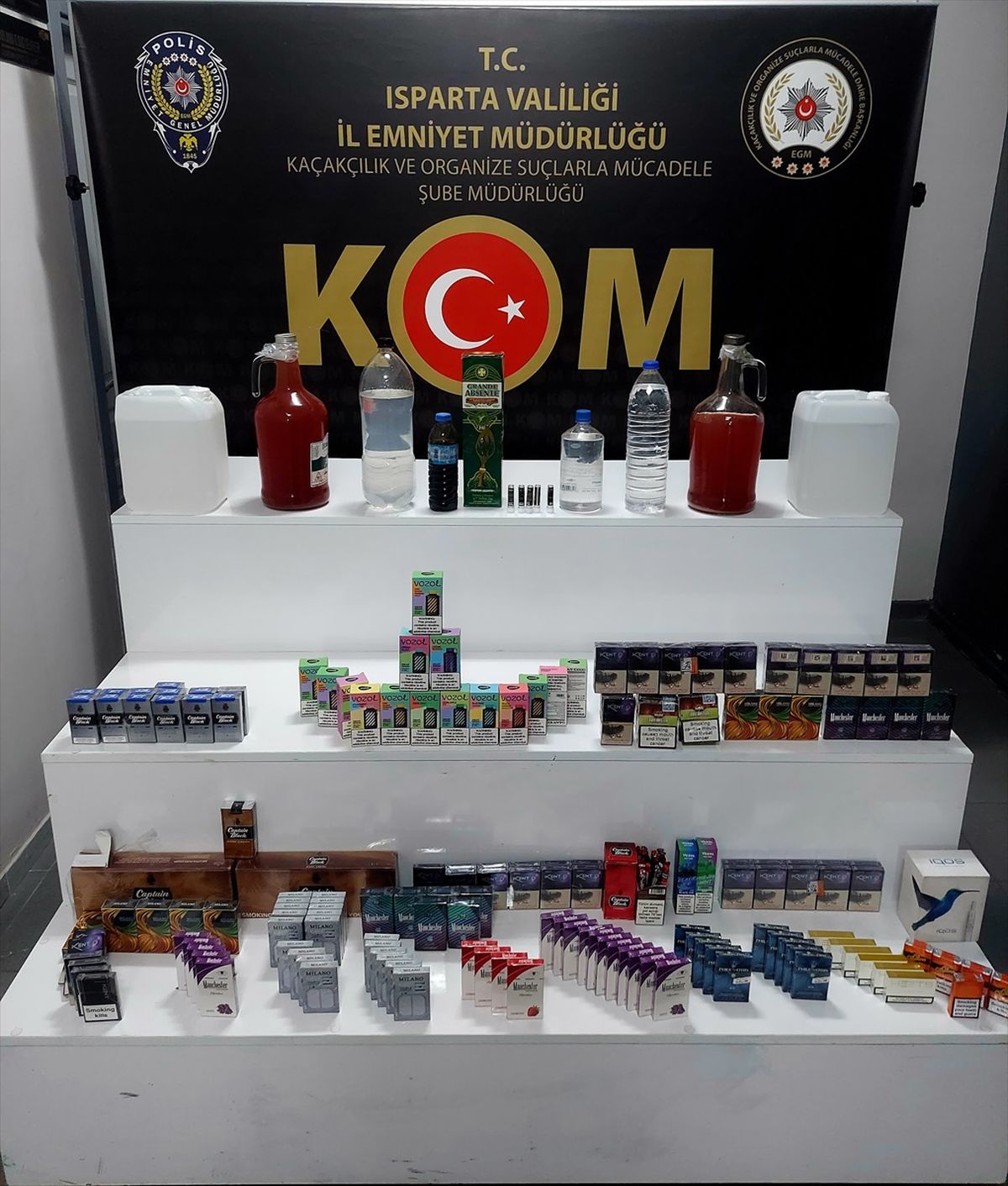 Isparta\'da Kaçakçılık Operasyonu: 3 Tutuklama