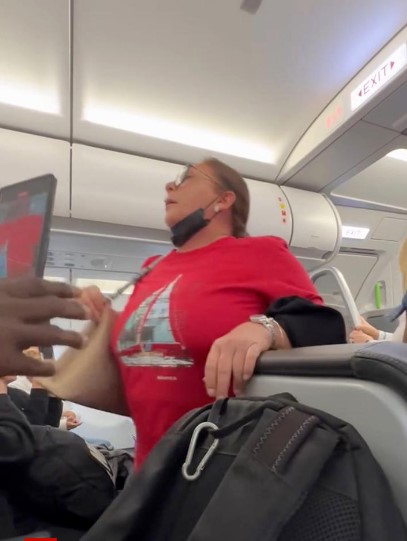 Kabin görevlilerinin tuvaleti kullanmasına izin vermediği kadın, yolcuların gözü önünde pantolonunu indirip tuvaletini yapmaya çalıştı