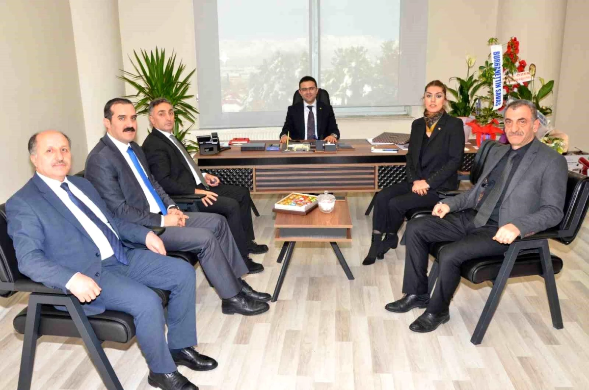 Erzurum\'da Kurum Müdürleri GGK ve KGK Başkanlarına Tebrik Ziyaretinde Bulundu