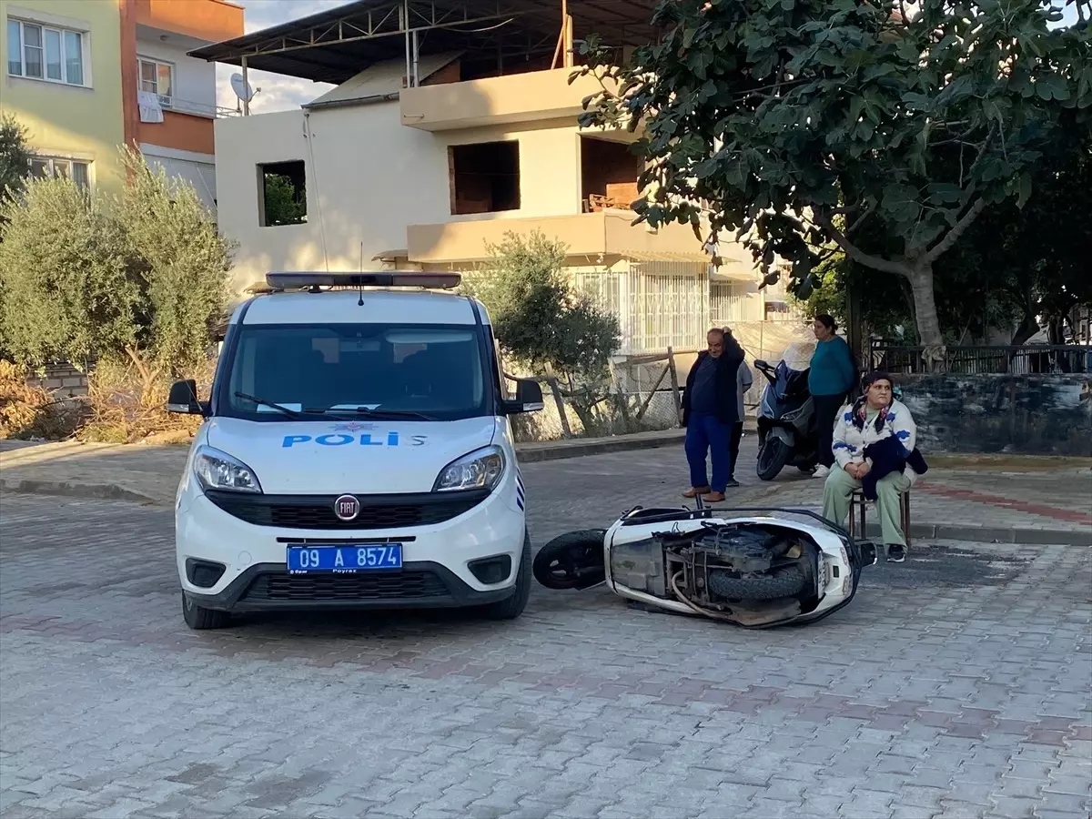 Nazilli\'de polis aracıyla çarpışan motosiklet sürücüsü hastaneye kaldırıldı