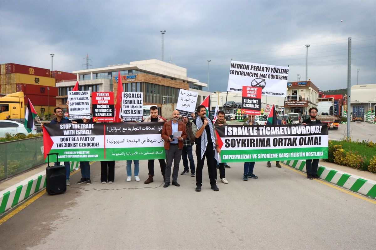 Gemlik Limanı\'nda İsrail\'e Boykot Çağrısı
