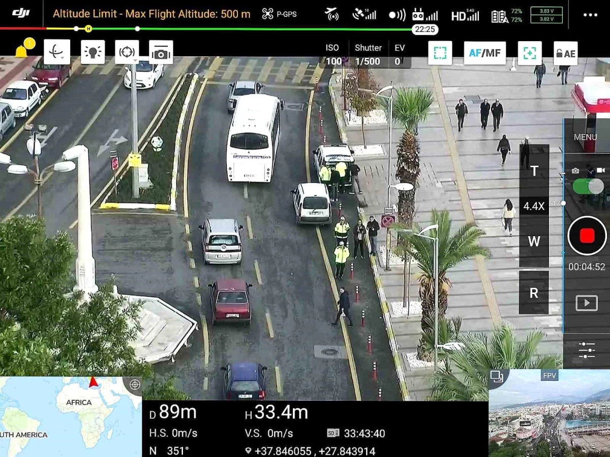 Aydın\'da Drone Destekli Trafik Denetimi: 22 Sürücüye Cezai İşlem Uygulandı