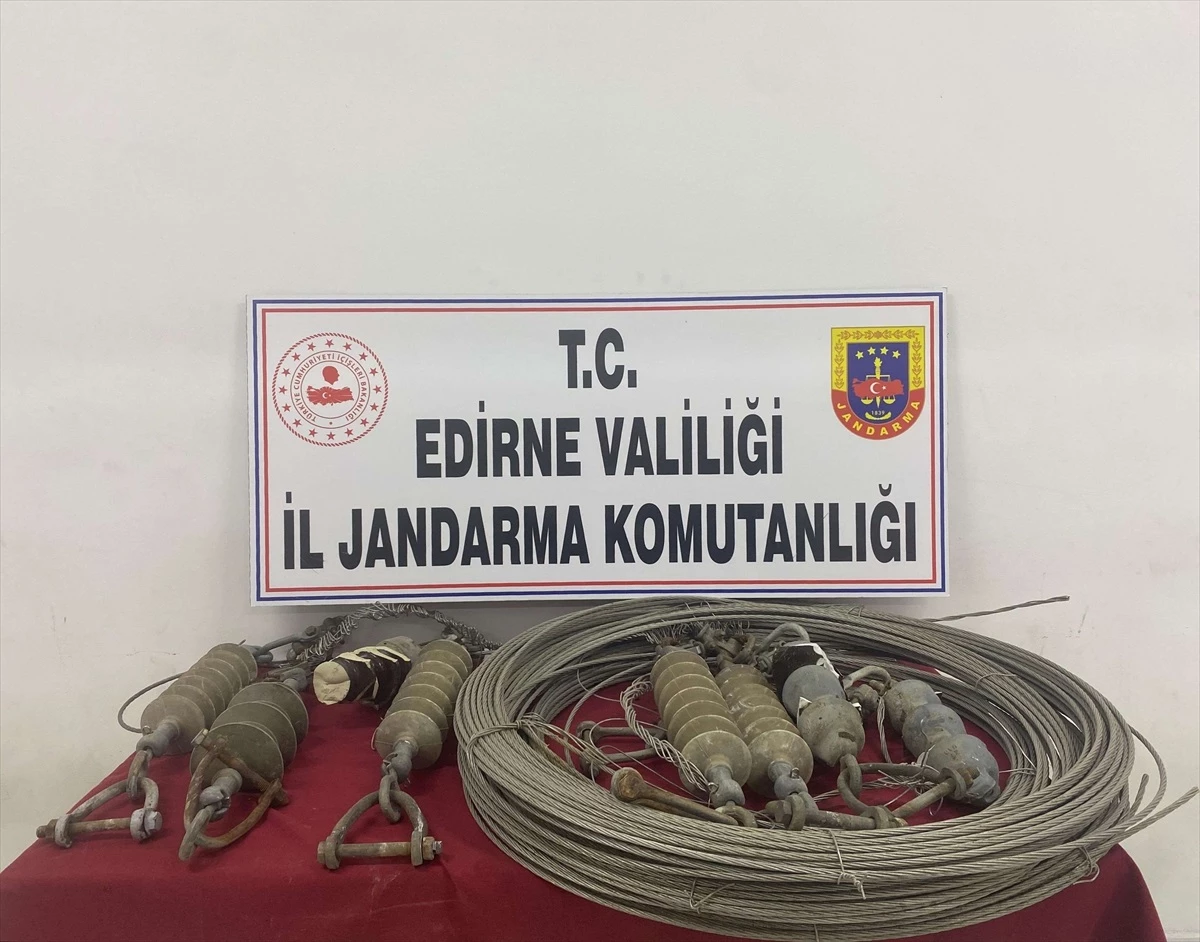 Edirne\'de İş Yerinden Elektrik Kablosu Çalan Şüpheli Yakalandı