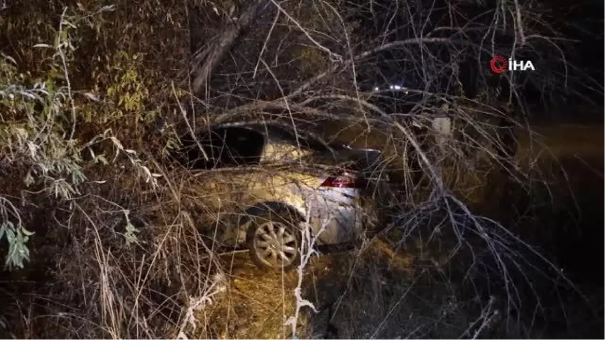 Kontrolden çıkan araç şarampole uçtu: 1 yaralı