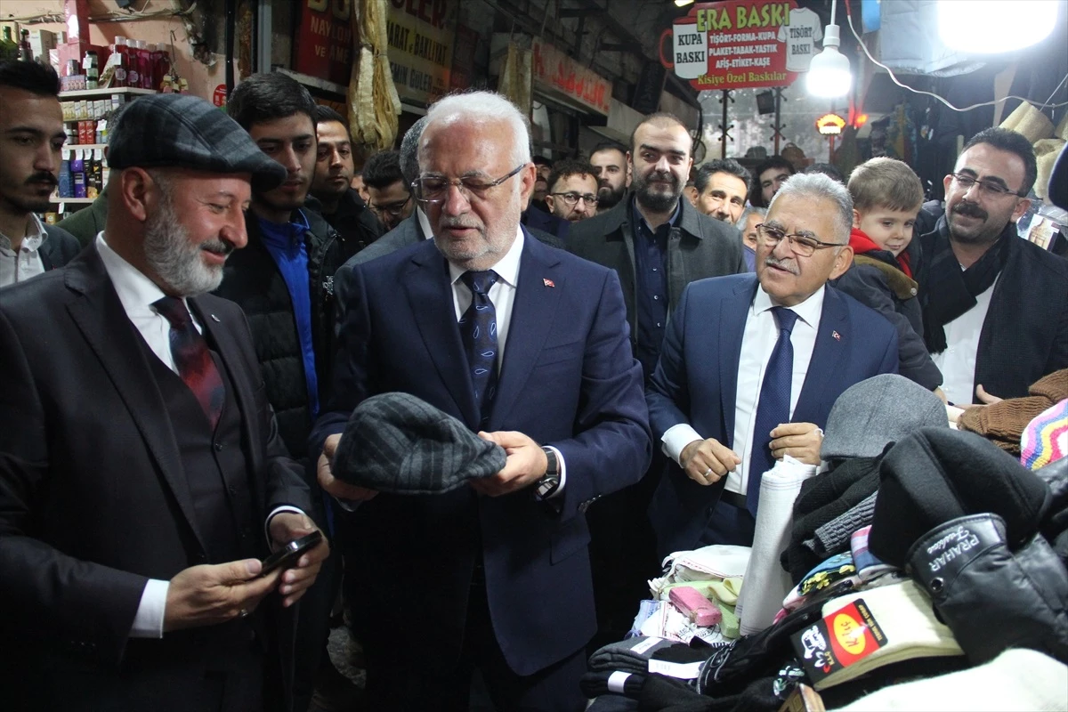 AK Parti Genel Başkanvekili Elitaş, Kayseri\'de esnafı ziyaret etti