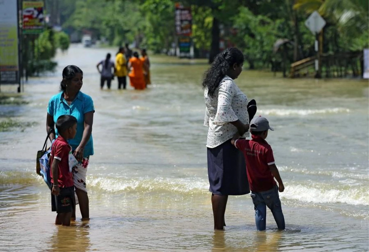 Sri Lanka\'da şiddetli yağışlar ve sel felaketi