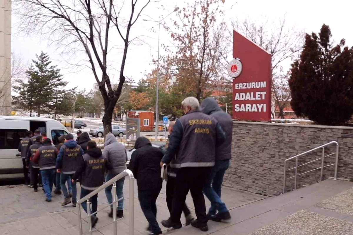 Erzurum\'da düzenlenen operasyonda 9 şahıs yakalandı