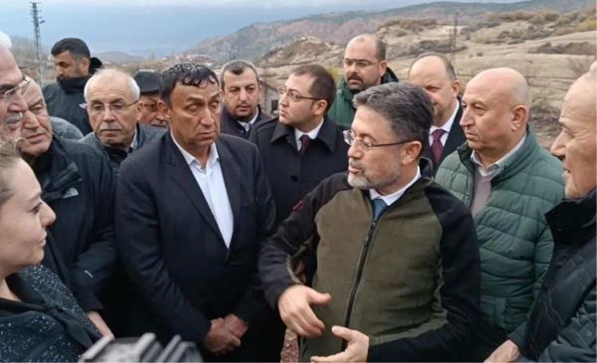 Tarım ve Orman Bakanı Yağcılar köyünde incelemelerde bulundu