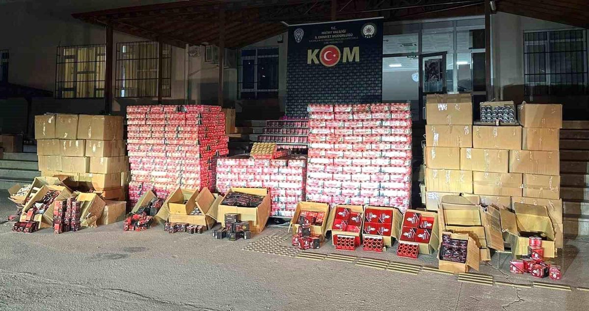 Hatay\'da 52 Bin Adet Gümrük Kaçağı Cinsel İçerikli Ürün Ele Geçirildi