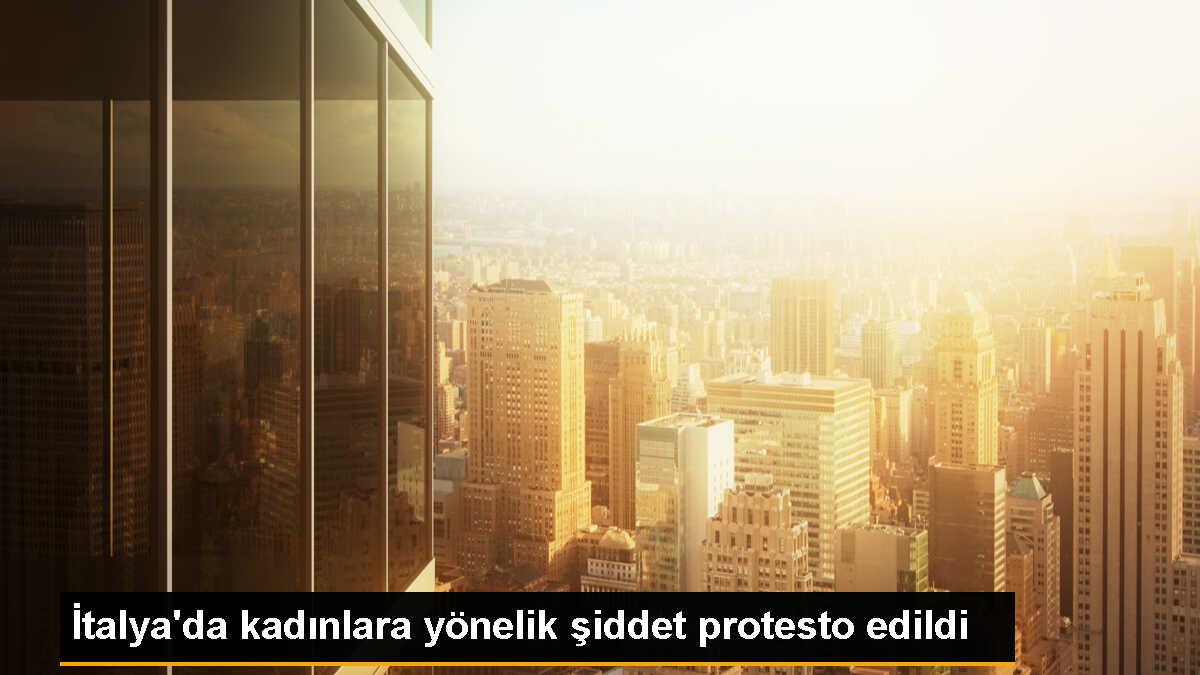 İtalya\'da Kadına Yönelik Şiddete Karşı Yürüyüşler