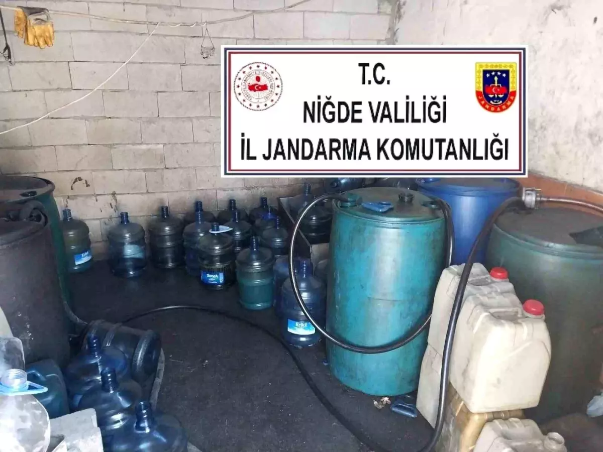 Niğde\'de bin litre lisanssız akaryakıt ele geçirildi