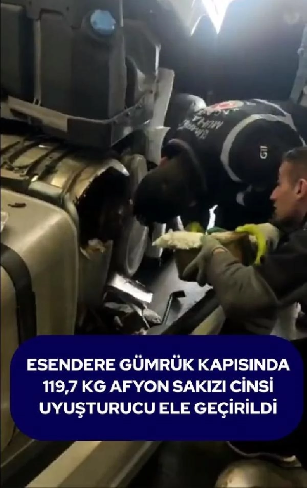 Esendere Gümrük Kapısı\'nda 119,7 kilogram afyon sakızı ele geçirildi