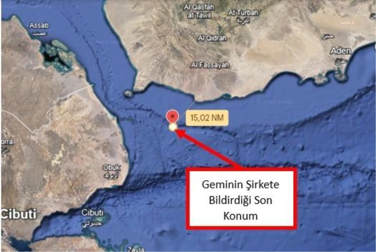 Ulaştırma ve Altyapı Bakanlığı Denizcilik Genel Müdürlüğü: "Zodiac Maritime firmasına ait Central Park isimli kimyasal tanker, Aden Körfezi Yemen...