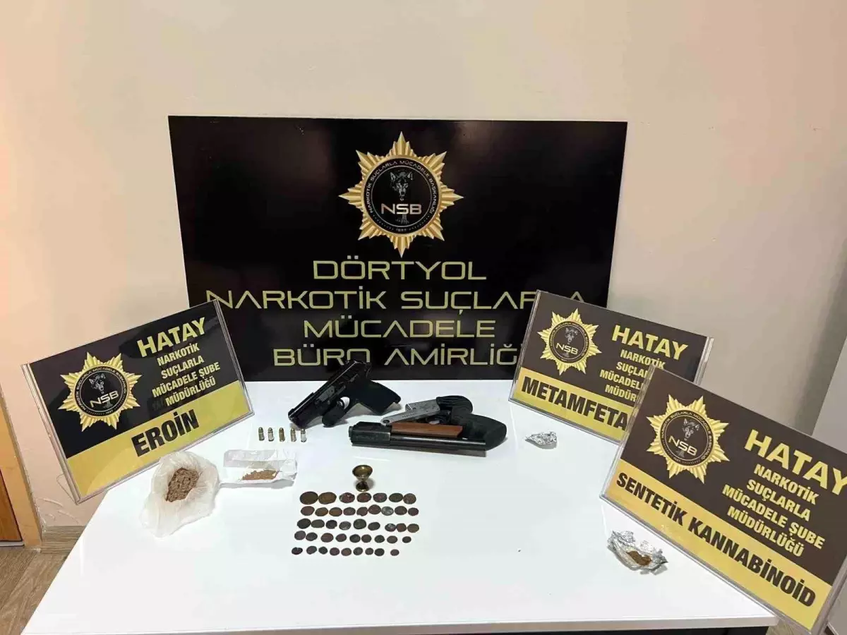 Hatay\'da yapılan huzur ve güven uygulamasında 1 kişi tutuklandı