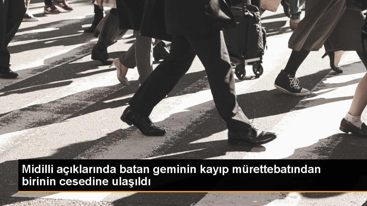 Midilli Adası açıklarında batan kargo gemisinden bir cesede ulaşıldı
