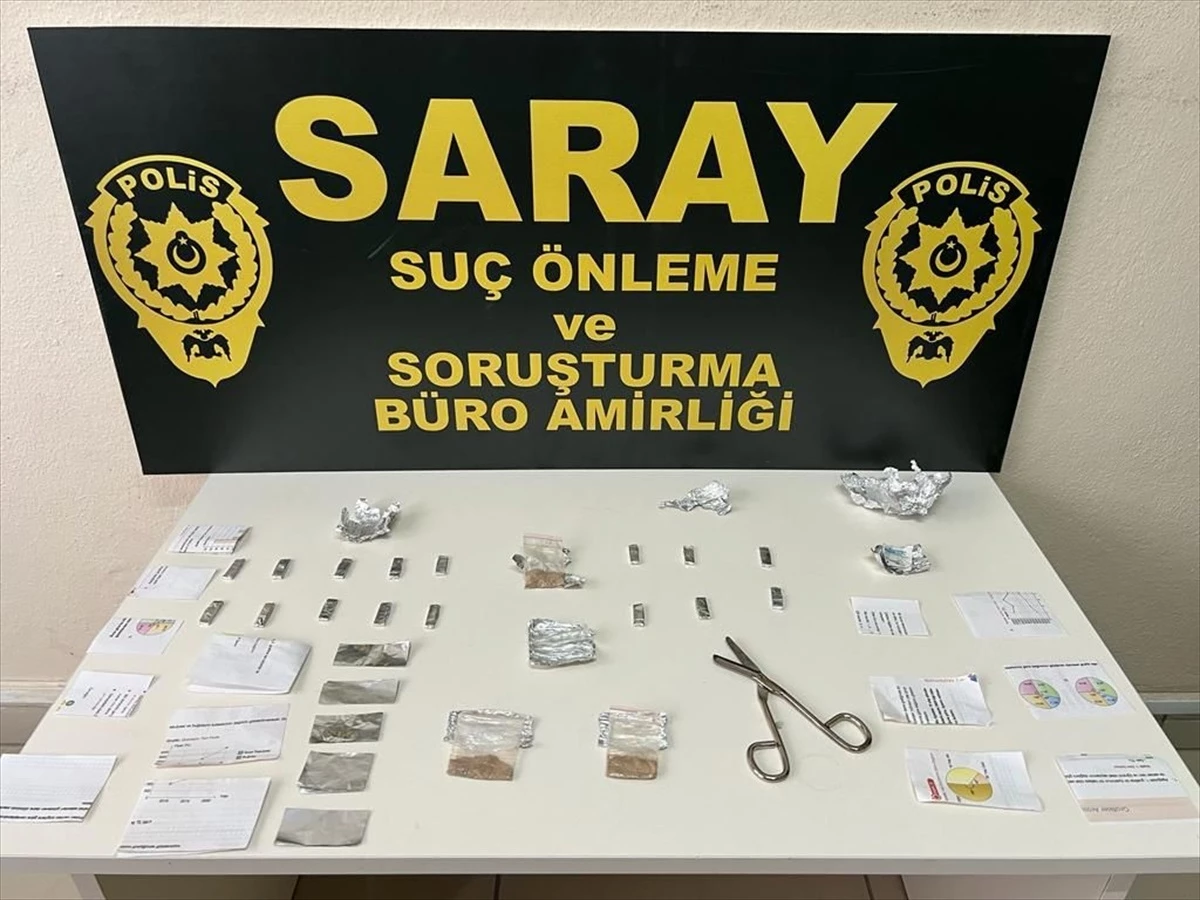 Saray ilçesinde uyuşturucu operasyonu: 1 kişi tutuklandı