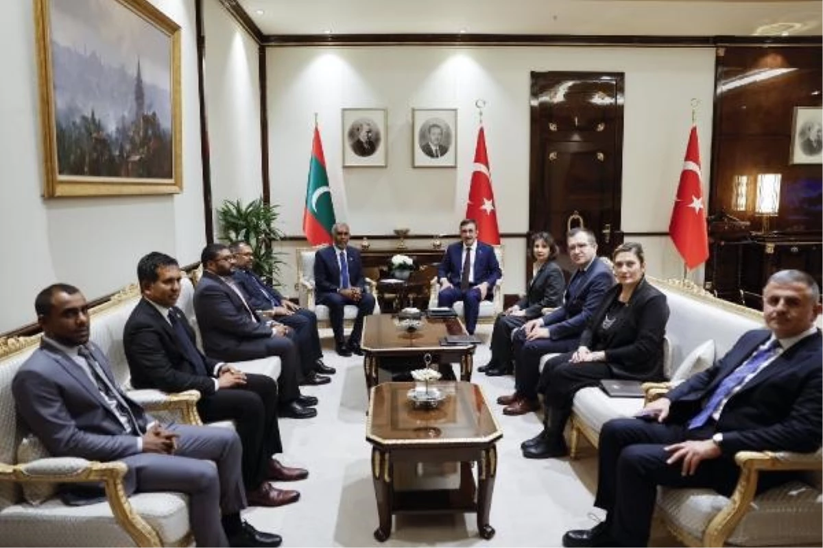 Cumhurbaşkanı Yardımcısı Yılmaz, Maldivler Cumhurbaşkanı Muizzu\'yla görüştü