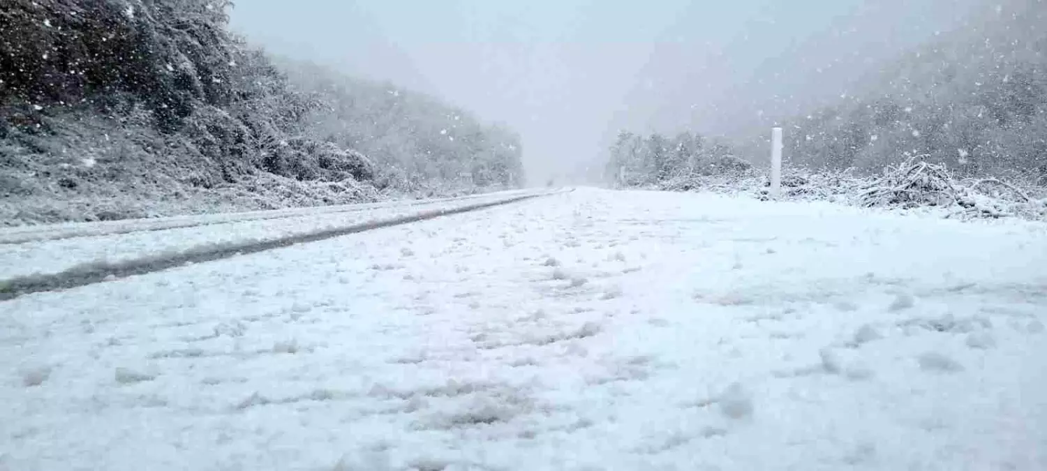 Kastamonu\'da fırtına ve kar yağışı