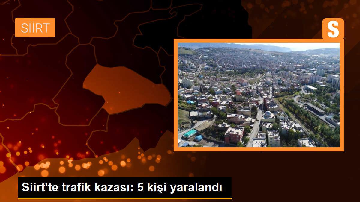 Siirt\'te trafik kazası: 5 kişi yaralandı