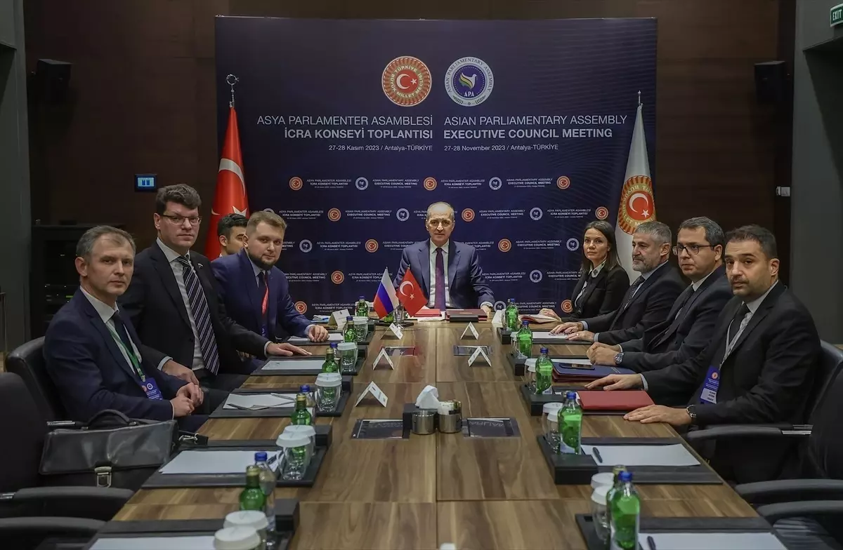 TBMM Başkanı Numan Kurtulmuş, Rusya Parlamentosu Duma Başkan Yardımcısı Boris Çernışov\'u kabul etti