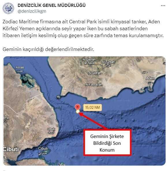 Yemen açıklarında kaçırılan Türk kaptanların da bulunduğu gemi 15 saat sonra kurtarıldı