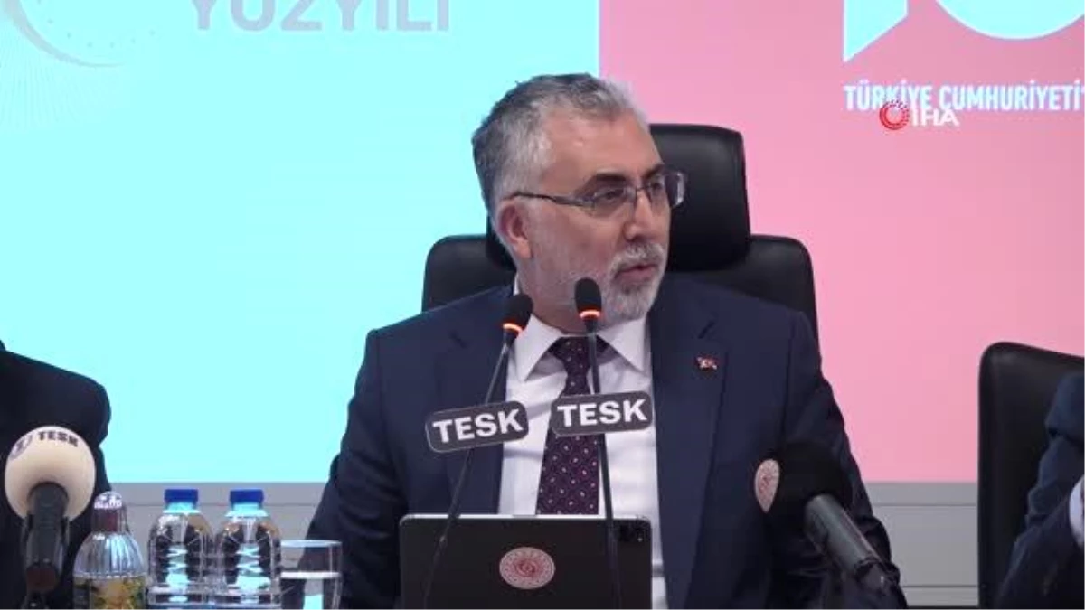 Çalışma ve Sosyal Güvenlik Bakanı Vedat Işıkhan, TESK toplantısına katıldı