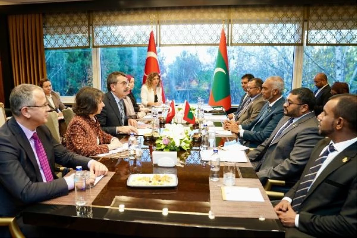 Milli Eğitim Bakanı Yusuf Tekin, Maldivler Cumhurbaşkanı ile görüştü