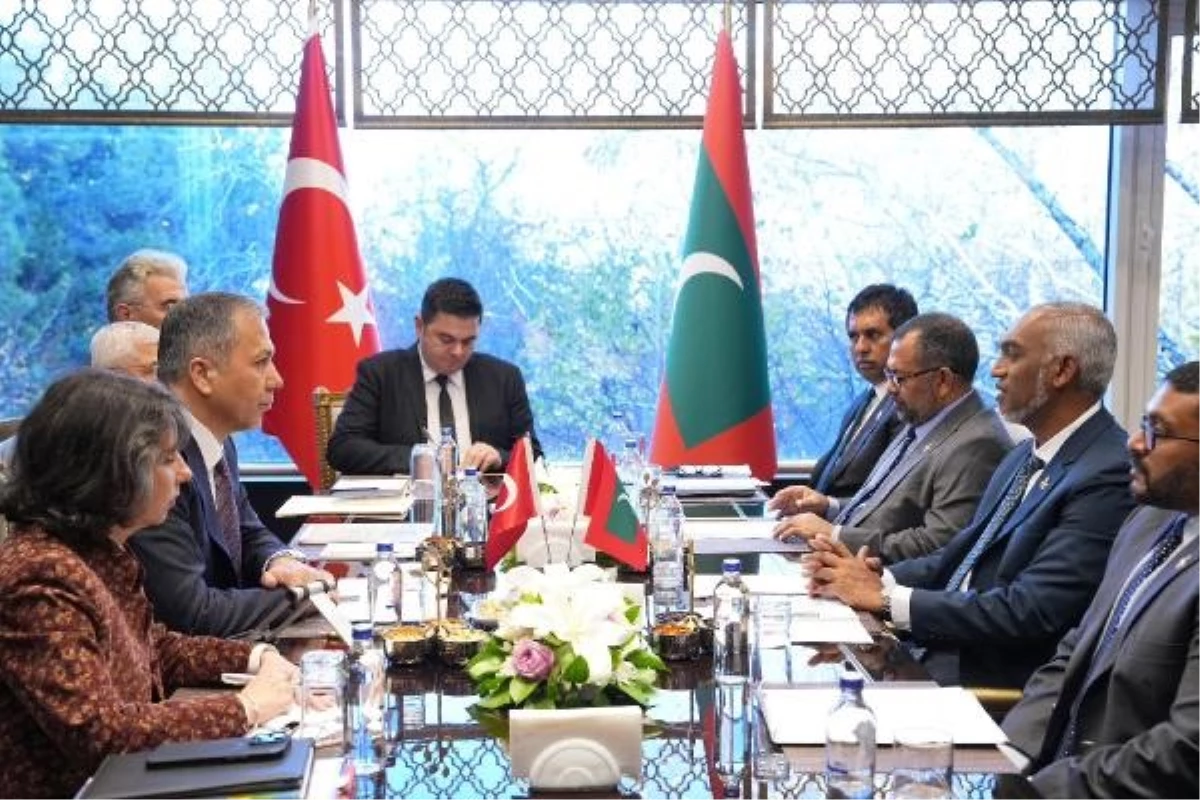İçişleri Bakanı Ali Yerlikaya, Maldivler Cumhurbaşkanı ile görüştü