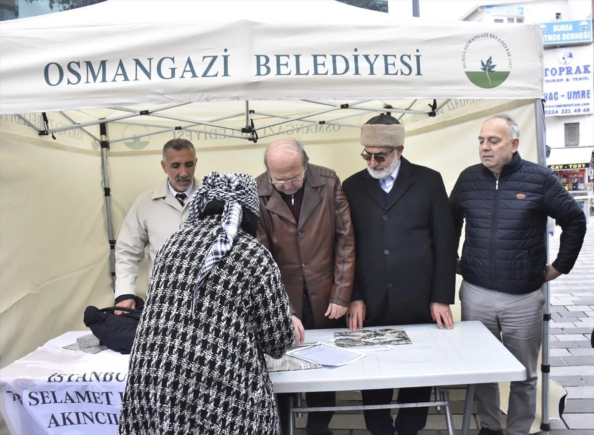 Bursa\'da Filistin\'e Destek İçin İmza Kampanyası Başlatıldı