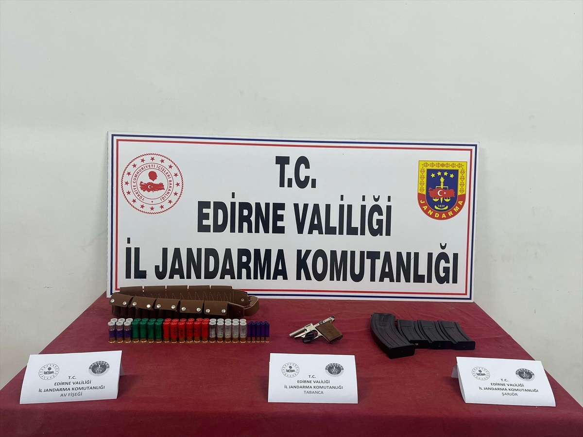 Edirne\'de kurusıkı tabanca ve av tüfeği fişekleri ele geçirildi