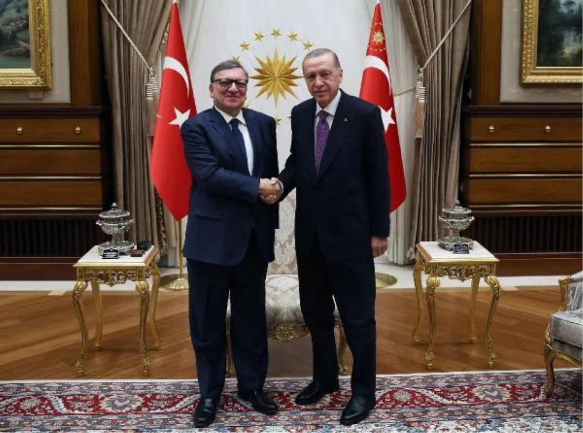 Erdoğan, eski AB Komisyonu Başkanı Barroso\'yu kabul etti