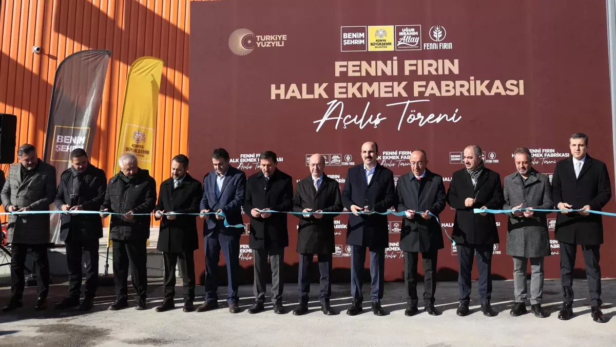 Konya Büyükşehir Belediyesi Fenni Fırın Ekmek Fabrikası açıldı