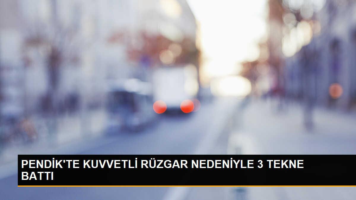 Pendik\'te Rüzgar Nedeniyle 3 Tekne Battı