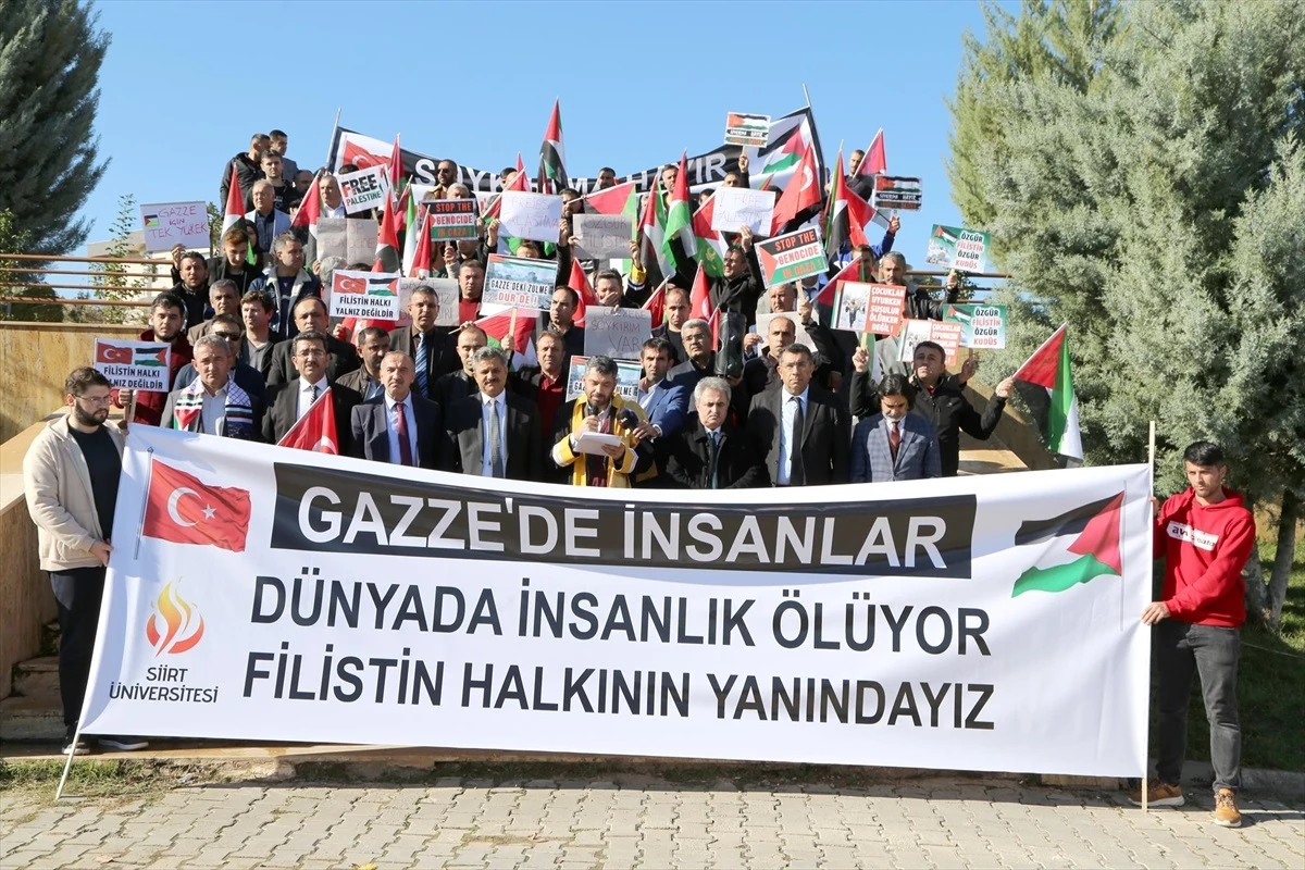 Siirt Üniversitesi Filistin\'e destek açıklaması yaptı