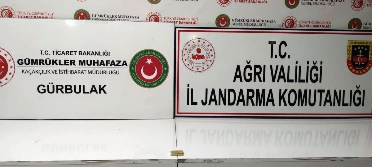 Ağrı\'da Gümrük Kaçağı Altın Ele Geçirildi